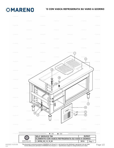 Pièces détachées MARENO SPRG712 