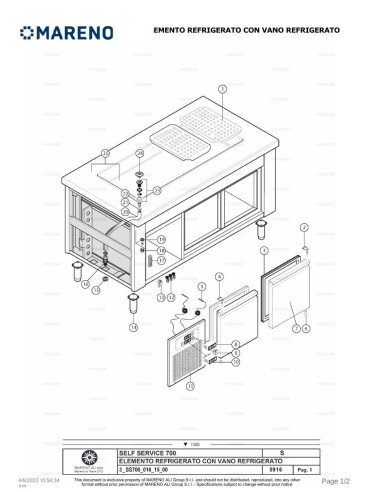 Pièces détachées MARENO SVAR715 