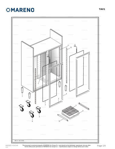 Pièces détachées MARENO AFS140N 