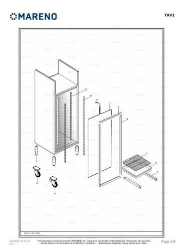 Pièces détachées MARENO AFS70N 