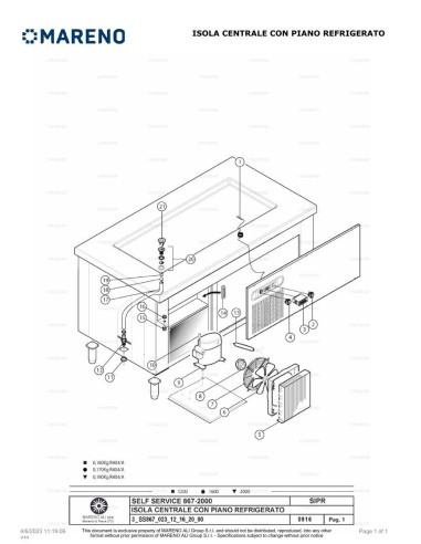 Pièces détachées MARENO SIPR12 