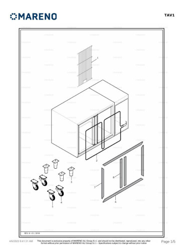 Pièces détachées MARENO TRKN20PA 