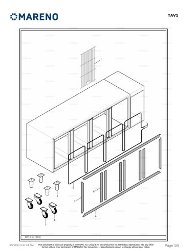 Pièces détachées MARENO TRKN40PA 