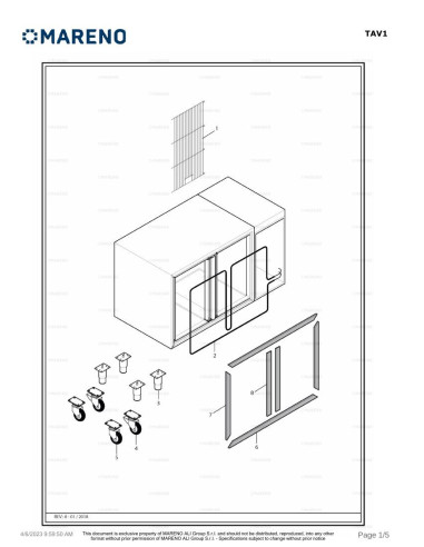 Pièces détachées MARENO TRWN20NP 