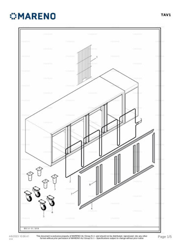 Pièces détachées MARENO TRWN40NA 