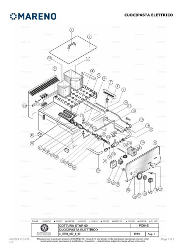 Pièces détachées MARENO PC64E 