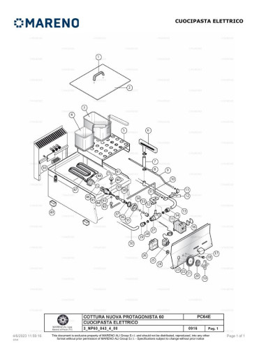 Pièces détachées MARENO PC64E-NP 