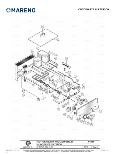 Pièces détachées MARENO PC66E-NP 