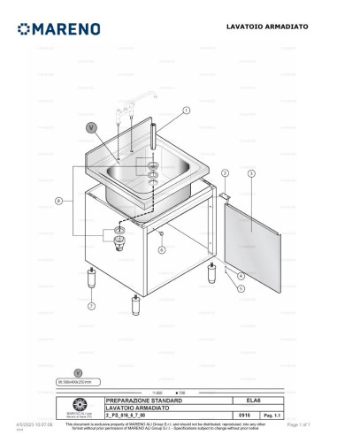 Pièces détachées MARENO ELA6061V 