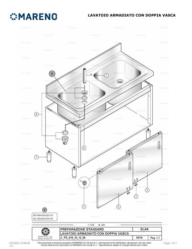 Pièces détachées MARENO ELA6102V 