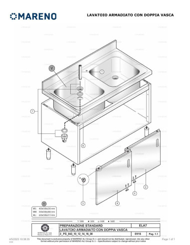 Pièces détachées MARENO ELA7102V 