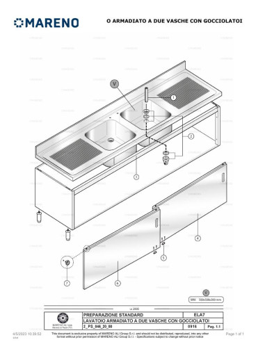 Pièces détachées MARENO ELA7202C 