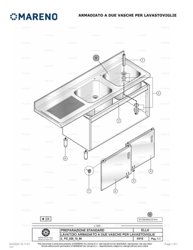 Pièces détachées MARENO ELL6182S 