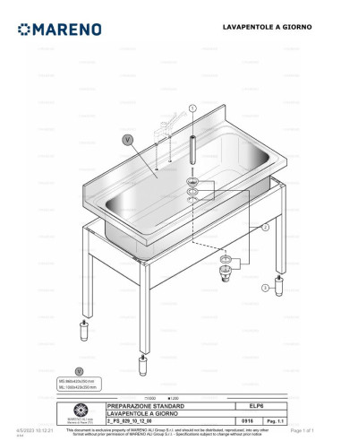 Pièces détachées MARENO ELP610 