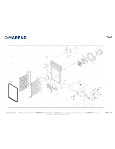 Pièces détachées MARENO MICCM026E 