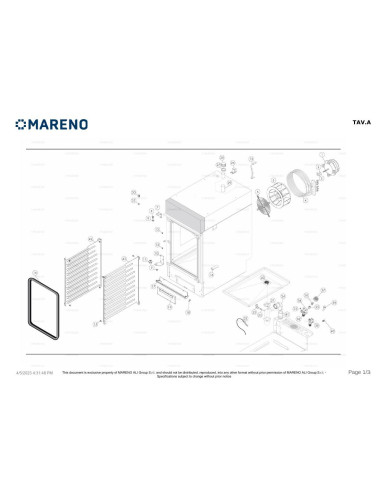 Pièces détachées MARENO MICCM061E 