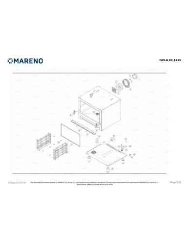 Pièces détachées MARENO MICEM023 