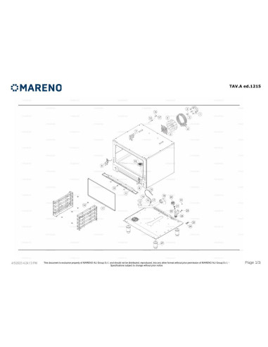 Pièces détachées MARENO MICET023 