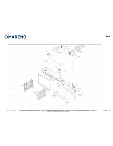 Pièces détachées MARENO MICET101E 