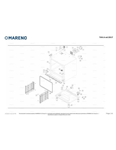 Pièces détachées MARENO MICGM101 