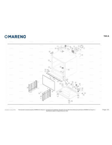 Pièces détachées MARENO MICGT101E 