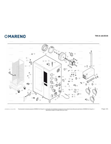 Pièces détachées MARENO MLBES202 