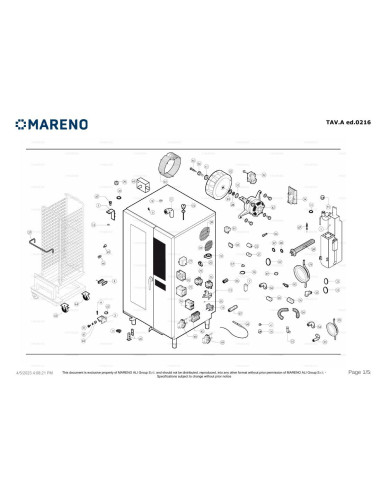 Pièces détachées MARENO MLBET201 