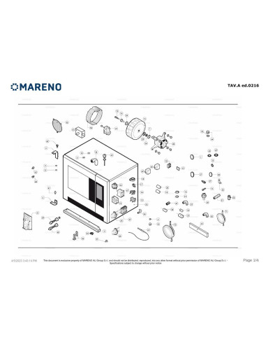 Pièces détachées MARENO MLVET072 