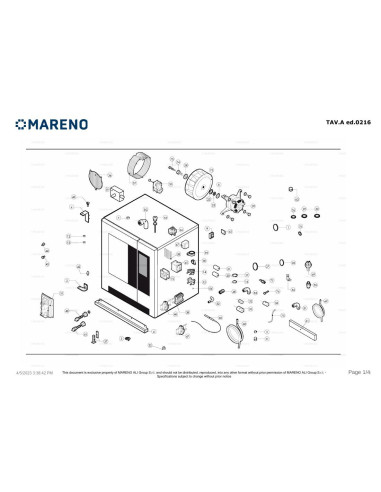 Pièces détachées MARENO MLVET101 