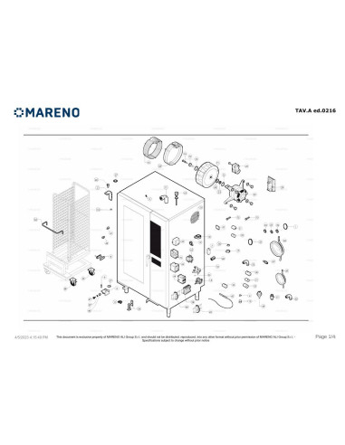 Pièces détachées MARENO MLVET202 