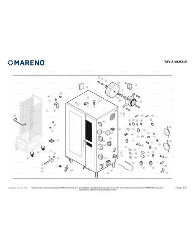 Pièces détachées MARENO MLVGS202 