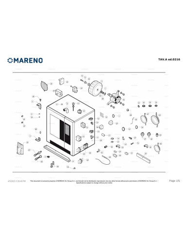 Pièces détachées MARENO MLVGT101 