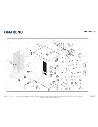 Pièces détachées MARENO MLVGT202 