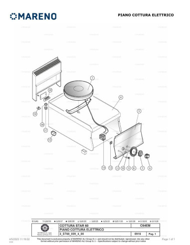 Pièces détachées MARENO C64EM 