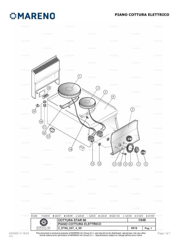 Pièces détachées MARENO C64EP 