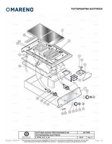 Pièces détachées MARENO NCT94E2-NP 