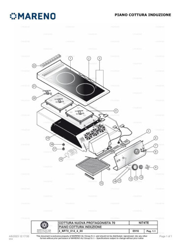 Pièces détachées MARENO NI74TE-NP 