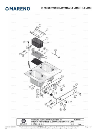 Pièces détachées MARENO FQE60DB-NP 