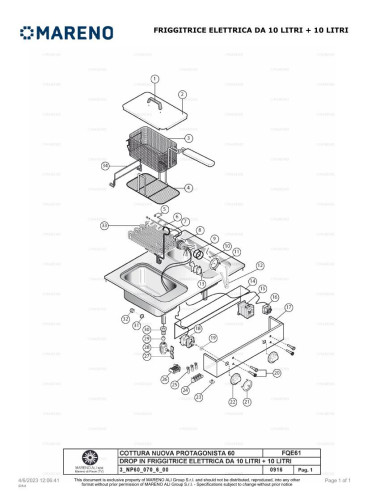 Pièces détachées MARENO FQE61RD-NP 