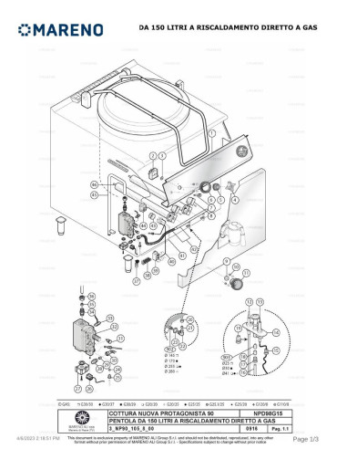 Pièces détachées MARENO NPD98G15A-NP 