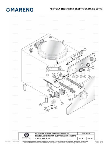 Pièces détachées MARENO NPI76E5V-NP 