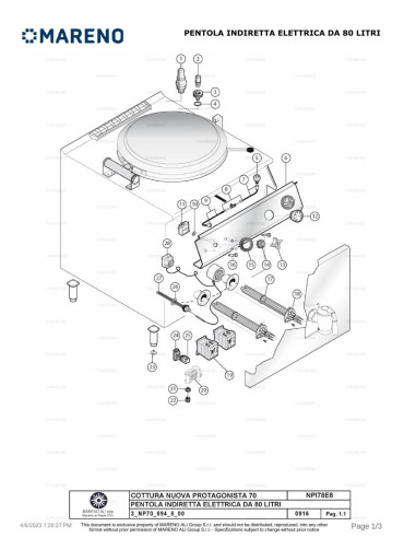 Pièces détachées MARENO NPI78E8-NP 