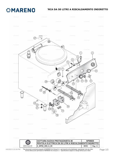 Pièces détachées MARENO NPI96E5V-NP 