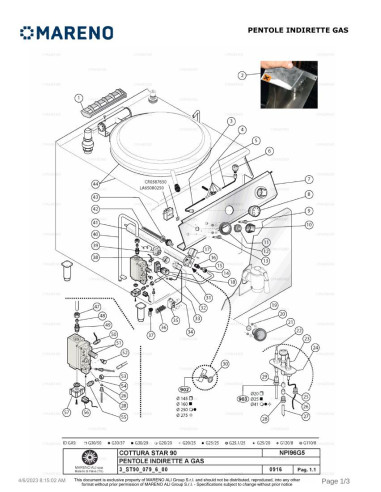 Pièces détachées MARENO NPI96G5V 