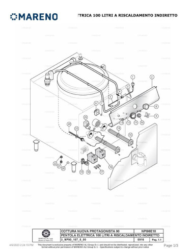 Pièces détachées MARENO NPI98E10V-NP 