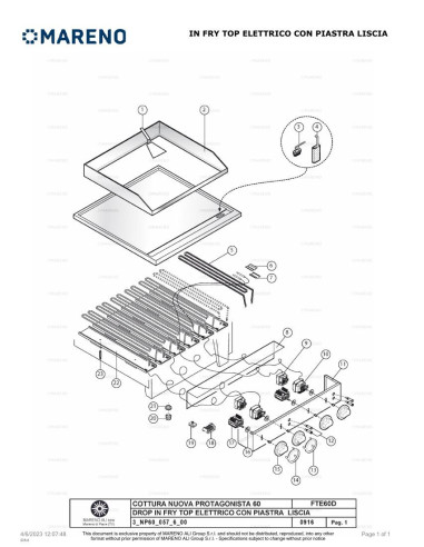 Pièces détachées MARENO FTE60DB-NP 