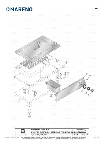 Pièces détachées MARENO NFT10C9EMG 