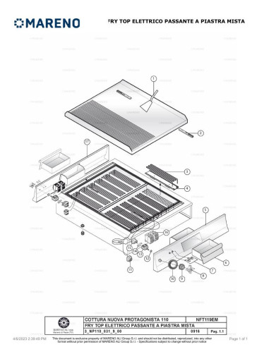 Pièces détachées MARENO NFT119EMC-NP 