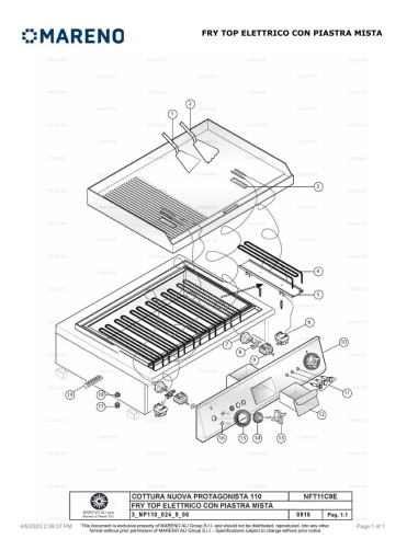 Pièces détachées MARENO NFT11C9EMC-NP 
