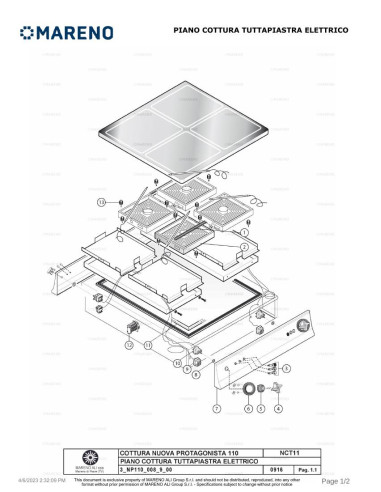 Pièces détachées MARENO NCT11FE9E-NP 